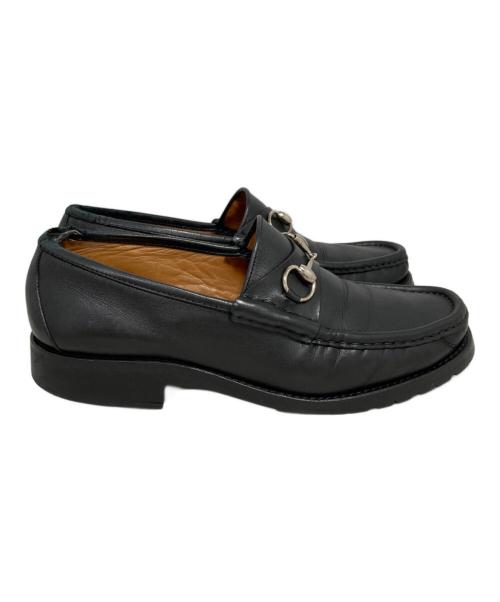 GUCCI（グッチ）GUCCI (グッチ) ホースビット ローファー ブラック サイズ:44の古着・服飾アイテム