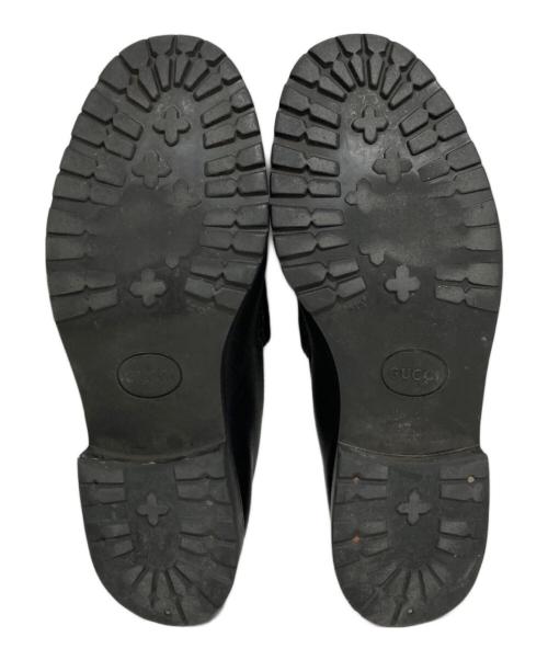GUCCI（グッチ）GUCCI (グッチ) ホースビット ローファー ブラック サイズ:44の古着・服飾アイテム