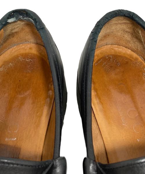 GUCCI（グッチ）GUCCI (グッチ) ホースビット ローファー ブラック サイズ:44の古着・服飾アイテム