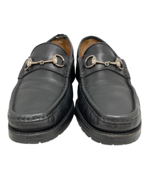 GUCCI（グッチ）GUCCI (グッチ) ホースビット ローファー ブラック サイズ:44の古着・服飾アイテム