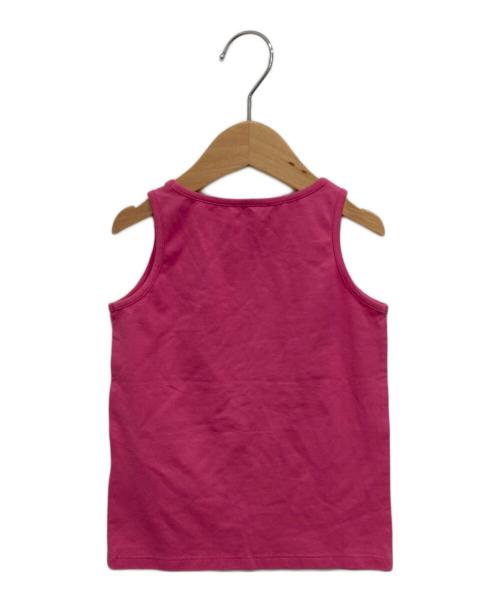 GUCCI（グッチ）GUCCI (グッチ) 装飾ノースリーブカットソー ピンク サイズ:4(110cm相当)の古着・服飾アイテム