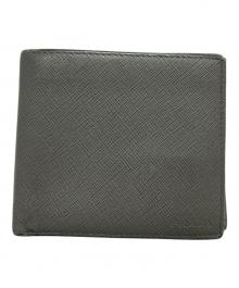 PRADA（プラダ）の古着「2つ折り財布」｜グレー