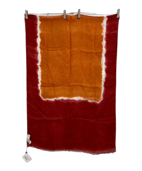 LOEWE（ロエベ）LOEWE (ロエベ) リネンシルクスカーフ レッド 未使用品の古着・服飾アイテム