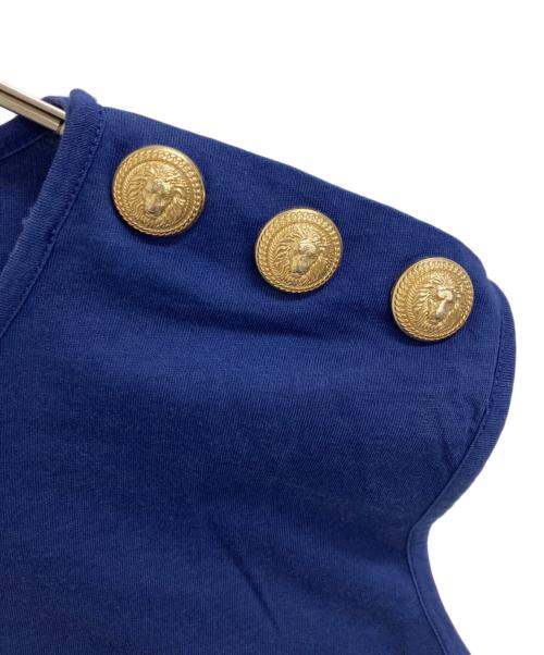 BALMAIN（バルマン）BALMAIN (バルマン) Tシャツ ネイビー サイズ:38の古着・服飾アイテム