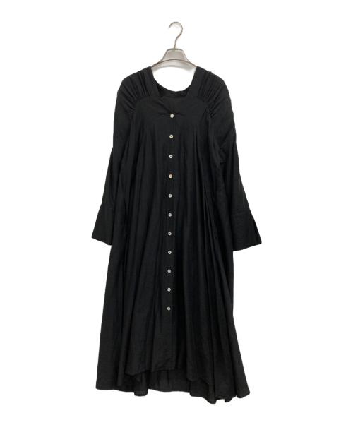 Estella.K（エステラケー）Estella.K (エステラケー) シャツワンピース ブラック サイズ:Freeの古着・服飾アイテム