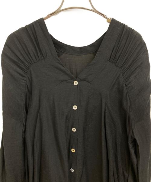 Estella.K（エステラケー）Estella.K (エステラケー) シャツワンピース ブラック サイズ:Freeの古着・服飾アイテム