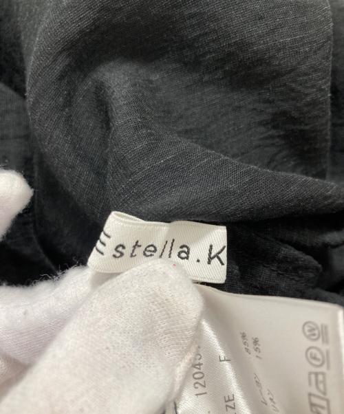 Estella.K（エステラケー）Estella.K (エステラケー) シャツワンピース ブラック サイズ:Freeの古着・服飾アイテム