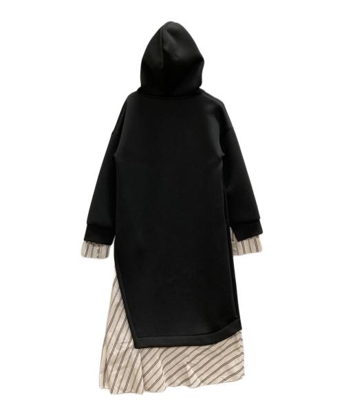 UN3D.（アンスリード）UN3D. (アンスリード) ドッキングワンピース ブラック サイズ:38の古着・服飾アイテム