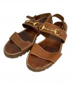 GUCCIグッチ）の古着「ホースビットサンダル」｜ブラウン