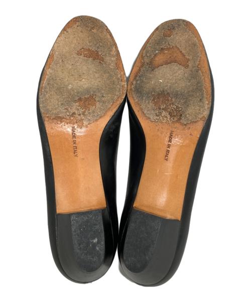 Salvatore Ferragamo（サルヴァトーレ フェラガモ）Salvatore Ferragamo (サルヴァトーレ フェラガモ) ヴァラリボンパンプス ブラック サイズ:8 1/2の古着・服飾アイテム