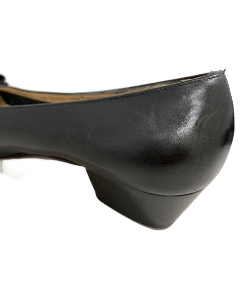 Salvatore Ferragamo（サルヴァトーレ フェラガモ）Salvatore Ferragamo (サルヴァトーレ フェラガモ) ヴァラリボンパンプス ブラック サイズ:8 1/2の古着・服飾アイテム