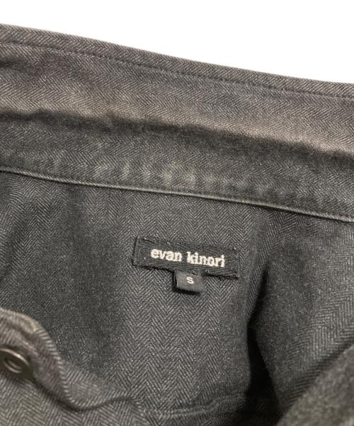 evan kinori（エヴァンキノリ）evan kinori (エヴァンキノリ) field shirt グレー サイズ:Sの古着・服飾アイテム