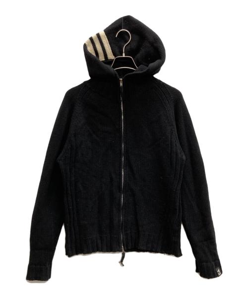 Y-3（ワイスリー）Y-3 (ワイスリー) ニットパーカー ブラック サイズ:Sの古着・服飾アイテム
