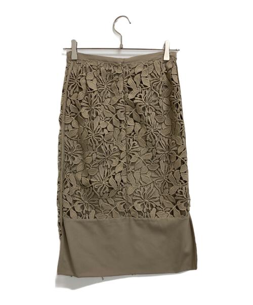 N°21（ヌメロヴェントゥーノ）N°21 (ヌメロヴェントゥーロ) スカート ベージュ サイズ:38の古着・服飾アイテム