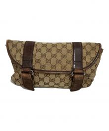 GUCCI（グッチ）の古着「GGキャンバスウエストバッグ」｜ブラウン
