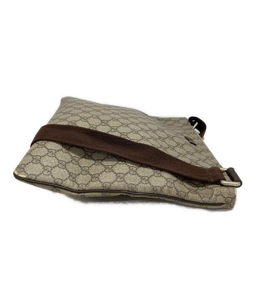 GUCCI（グッチ）GUCCI (グッチ) GGスプリーム GGプラス ショルダーバッグ ブラウンの古着・服飾アイテム