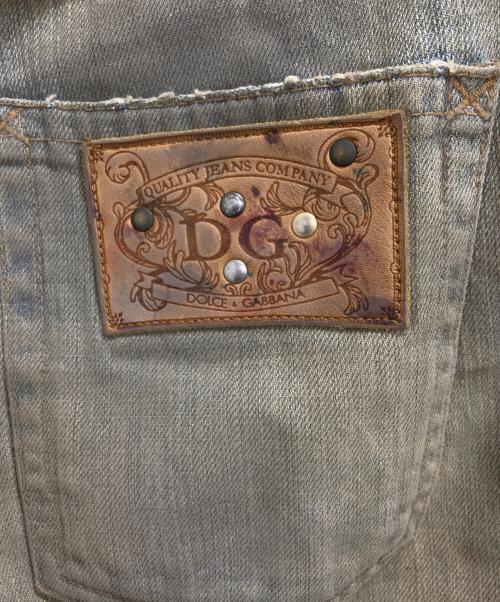 DOLCE & GABBANA（ドルチェ＆ガッバーナ）DOLCE & GABBANA (ドルチェ＆ガッバーナ) 後染めデニムパンツ カーキ サイズ:44の古着・服飾アイテム