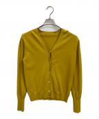 SOEJUソージュ）の古着「Vネックニットカーディガン」｜イエロー