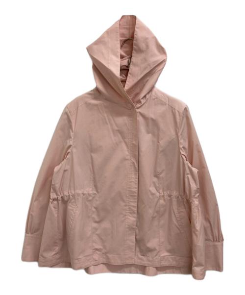 BALLSEY（ボールジィ）BALLSEY (ボールジィ) ライトタフタ フーデッドショートブルゾン ピンク サイズ:36の古着・服飾アイテム