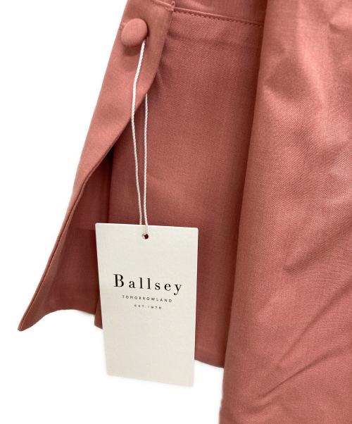 BALLSEY（ボールジィ）BALLSEY (ボールジィ) レーヨンポリエステルポプリン スタンドネックチュニックブラウス ピンク サイズ:36 未使用品の古着・服飾アイテム