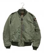HOUSTONヒューストン）の古着「MA-1ジャケット」｜グリーン