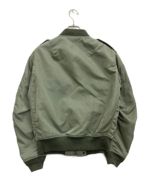 HOUSTON（ヒューストン）HOUSTON (ヒューストン) MA-1ジャケット グリーン サイズ:Mの古着・服飾アイテム