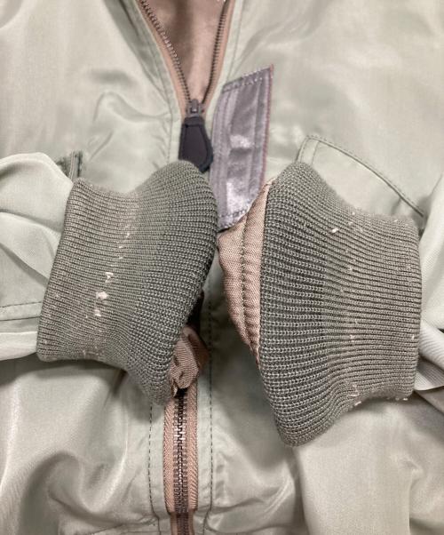 HOUSTON（ヒューストン）HOUSTON (ヒューストン) MA-1ジャケット グリーン サイズ:Mの古着・服飾アイテム