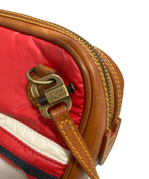 HUNTING WORLD（ハンティングワールド）HUNTING WORLD (ハンティングワールド) ショルダーバッグ レッドの古着・服飾アイテム