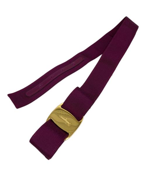 Salvatore Ferragamo（サルヴァトーレ フェラガモ）Salvatore Ferragamo (サルヴァトーレ フェラガモ) ベルト パープル サイズ:XSの古着・服飾アイテム