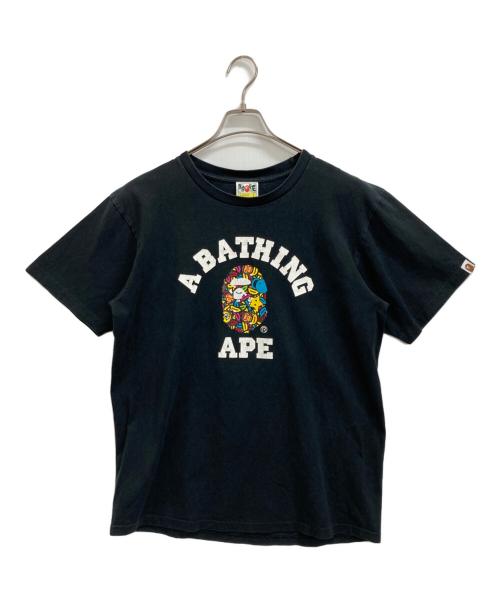A BATHING APE（ア ベイシング エイプ）A BATHING APE (ア ベイシング エイプ) Tシャツ ブラック サイズ:Lの古着・服飾アイテム