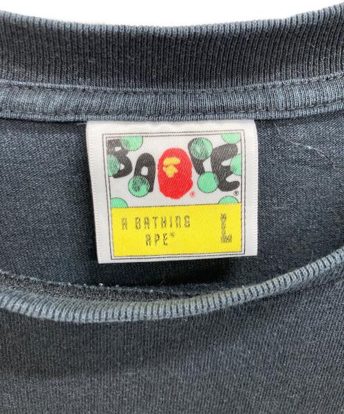 A BATHING APE（ア ベイシング エイプ）A BATHING APE (ア ベイシング エイプ) Tシャツ ブラック サイズ:Lの古着・服飾アイテム
