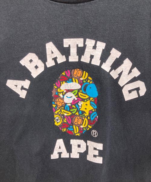 A BATHING APE（ア ベイシング エイプ）A BATHING APE (ア ベイシング エイプ) Tシャツ ブラック サイズ:Lの古着・服飾アイテム