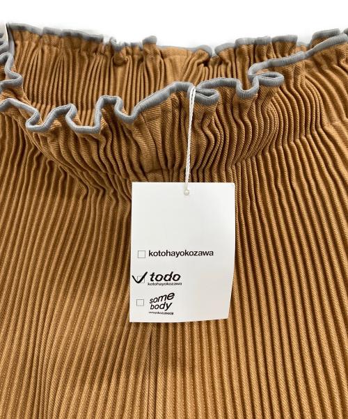 kotohayokozawa（コトハヨコザワ）kotohayokozawa (コトハヨコザワ) プリーツパンツ ブラウン サイズ:F 未使用品の古着・服飾アイテム