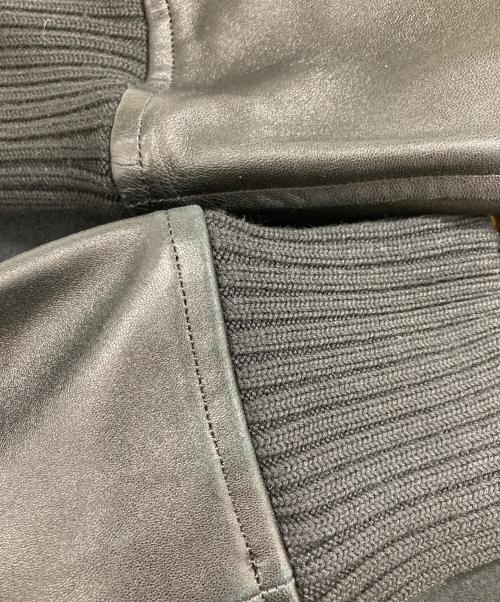 DRAWER（ドゥロワー）Drawer (ドゥロワー) 袖革スタジャン ブラック サイズ:36の古着・服飾アイテム