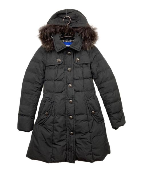 BURBERRY BLUE LABEL（バーバリーロンドンブルーレーベル）BURBERRY BLUE LABEL (バーバリーロンドンブルーレーベル) ダウンコート ブラック サイズ:36の古着・服飾アイテム