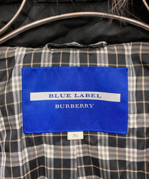 BURBERRY BLUE LABEL（バーバリーロンドンブルーレーベル）BURBERRY BLUE LABEL (バーバリーロンドンブルーレーベル) ダウンコート ブラック サイズ:36の古着・服飾アイテム