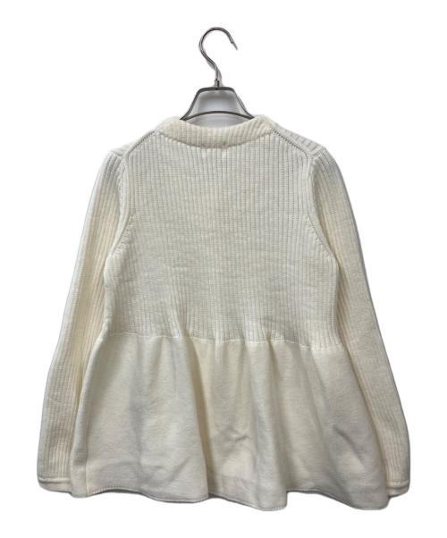 Sono（ソーノ）Sono (ソーノ) ３Ｄペプラムニットカーディガン ネイビー サイズ:Fの古着・服飾アイテム