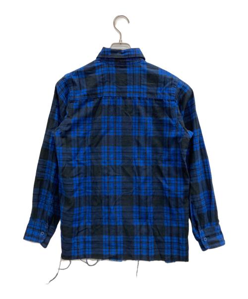 Needles（ニードルズ）Needles (ニードルズ) カットオフネルシャツ ブルー サイズ:Sの古着・服飾アイテム
