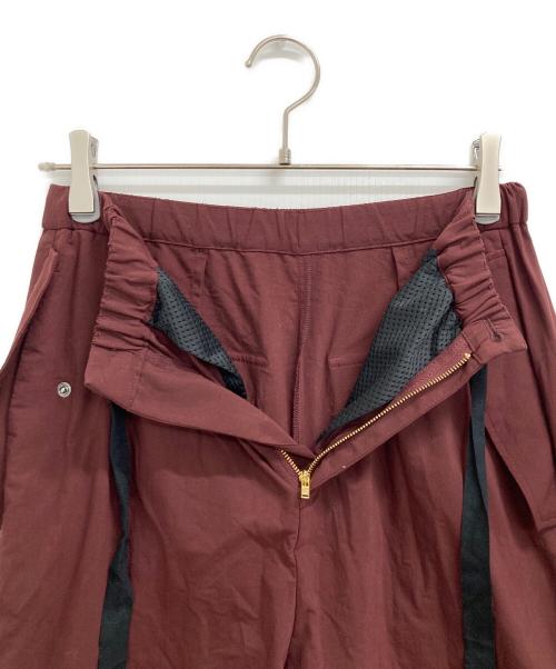 nagonstans（ナゴンスタンス）nagonstans (ナゴンスタンス) パラシュートパンツ レッド サイズ:SMALLの古着・服飾アイテム