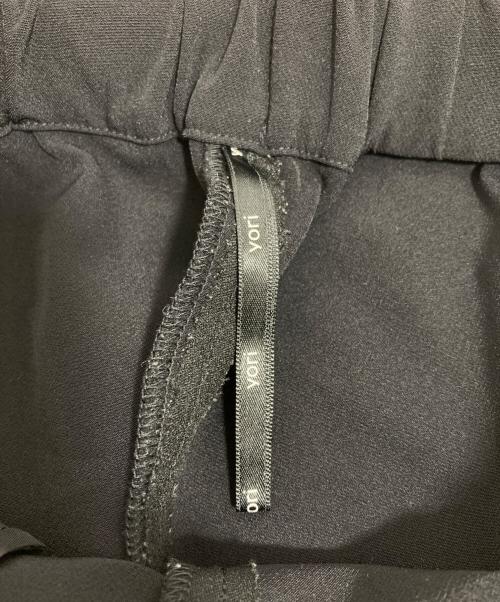 YORI（ヨリ）YORI (ヨリ) イージーパンツ ブラック サイズ:36の古着・服飾アイテム