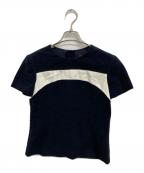 CHANELシャネル）の古着「ベロアブラウス」｜ネイビー