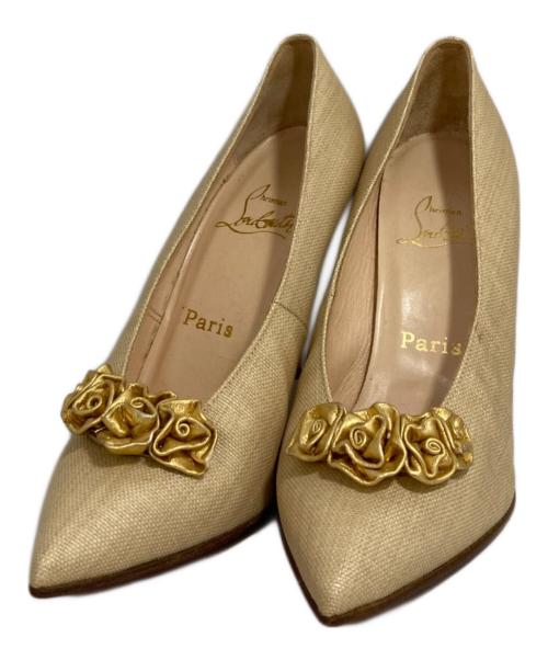 Christian Louboutin（クリスチャン・ルブタン）Christian Louboutin (クリスチャン・ルブタン) パンプス ベージュ サイズ:37 1/2の古着・服飾アイテム