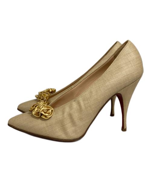 Christian Louboutin（クリスチャン・ルブタン）Christian Louboutin (クリスチャン・ルブタン) パンプス ベージュ サイズ:37 1/2の古着・服飾アイテム