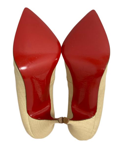 Christian Louboutin（クリスチャン・ルブタン）Christian Louboutin (クリスチャン・ルブタン) パンプス ベージュ サイズ:37 1/2の古着・服飾アイテム