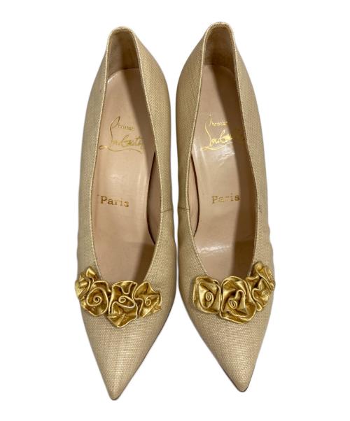 Christian Louboutin（クリスチャン・ルブタン）Christian Louboutin (クリスチャン・ルブタン) パンプス ベージュ サイズ:37 1/2の古着・服飾アイテム