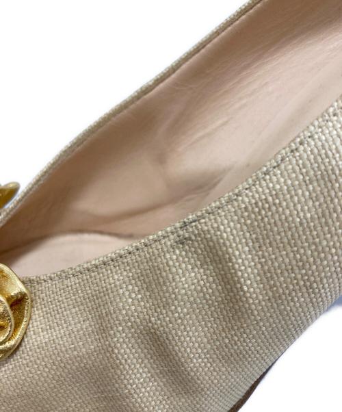 Christian Louboutin（クリスチャン・ルブタン）Christian Louboutin (クリスチャン・ルブタン) パンプス ベージュ サイズ:37 1/2の古着・服飾アイテム