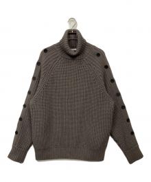 JOHN LAWRENCE SULLIVAN（ジョン ローレンス サリバン）の古着「ボタンスリーブニットセーター」｜ブラウン