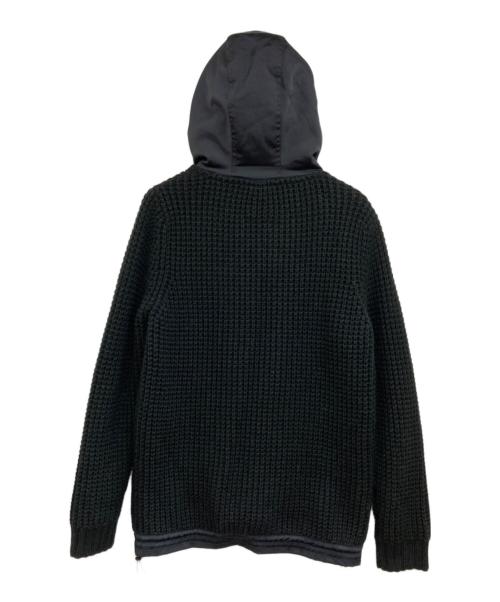 DIESEL（ディーゼル）DIESEL (ディーゼル) ニットパーカー ブラック サイズ:Lの古着・服飾アイテム