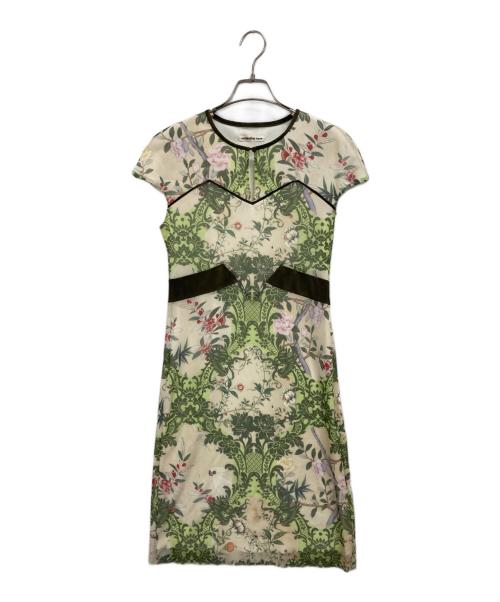 VIVIENNE TAM（ヴィヴィアンタム）VIVIENNE TAM (ヴィヴィアンタム) ノースリーブワンピース グリーン サイズ:40の古着・服飾アイテム