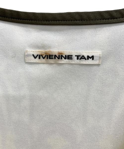 VIVIENNE TAM（ヴィヴィアンタム）VIVIENNE TAM (ヴィヴィアンタム) ノースリーブワンピース グリーン サイズ:40の古着・服飾アイテム